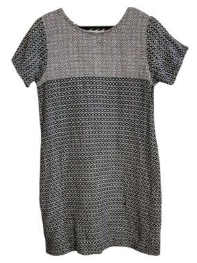 Ace & Jig Andie Bodycon Shift Dress Moonstone Black & White Size M
